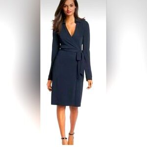 Diane Von Furstenberg Wrap Dress Black Size 6